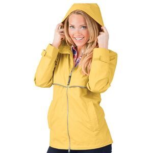 New Englander Yellow Rain Jacket Size Large